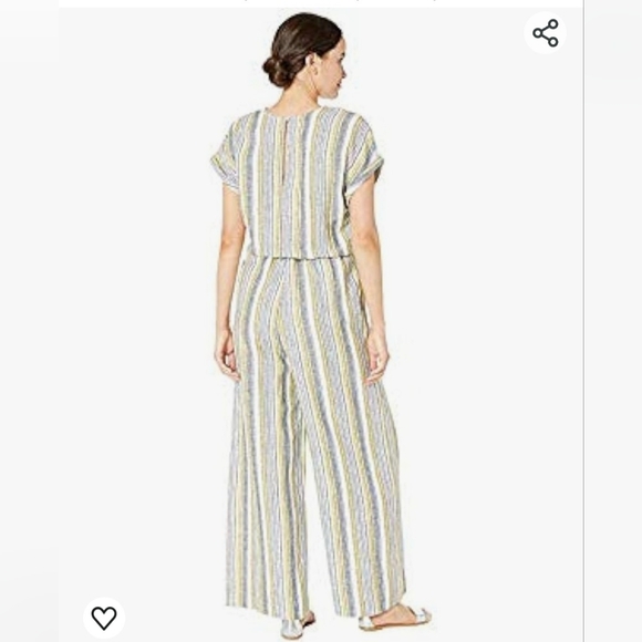 Beige by Eci Sun Linen Blend Romper | Size Small | NWT - Picture 10 of 11